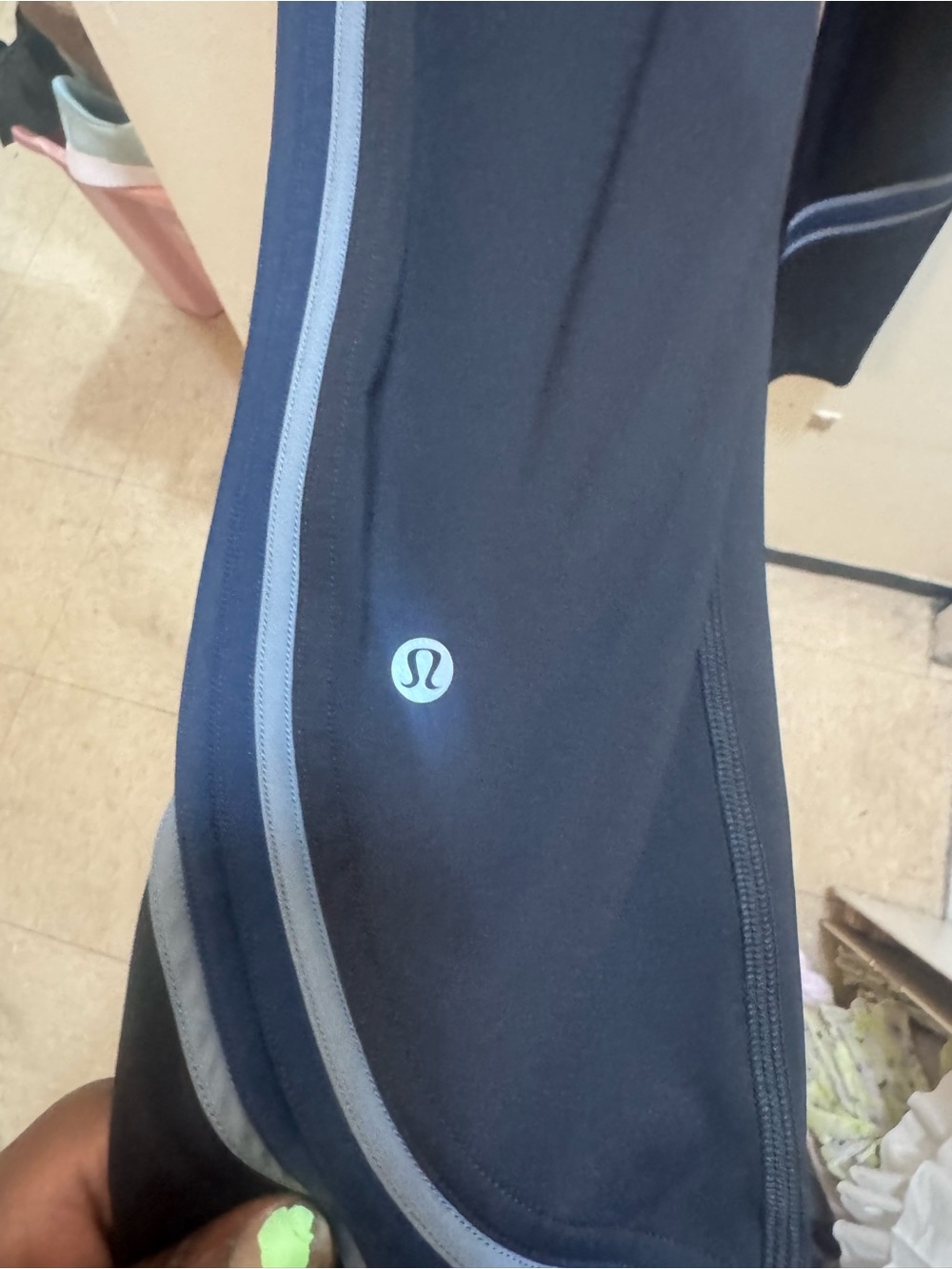 Lululemon  Black, navy, and gray Athletic Leggings size 6